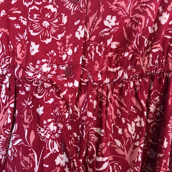 NWT TORRID MIDI CHALLIS SIZE 0/L/12 RED DRESS! - Picture 5 of 6